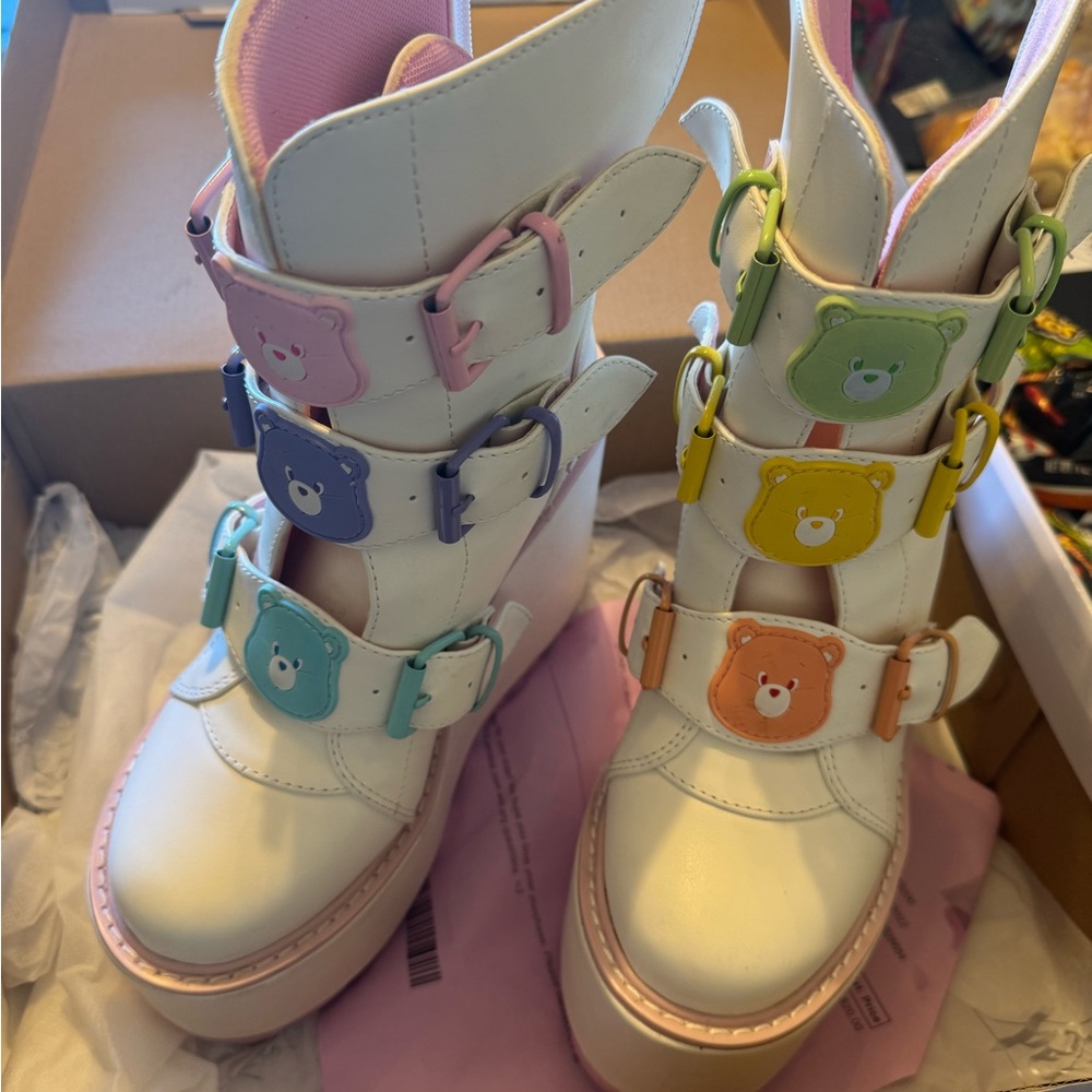 Colorful Bear Buckle women’s Shoes